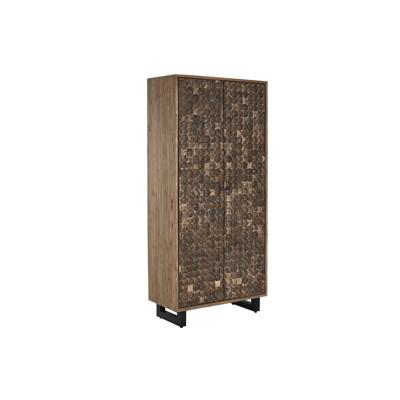 Kast Home ESPRIT Teakhout Kokosvezel 85 X 40 X 185 cm