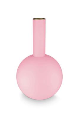 Pip Studio Metalen Vaas Groot Mat Licht Roze 42cm
