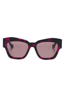 Gucci Eyewear lunettes de soleil Double G à monture papillon - Rose