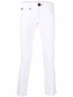 Philipp Plein jean slim à logo brodé - Blanc - thumbnail