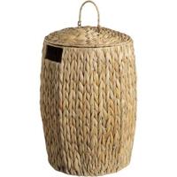 Mand met deksel Jaap - naturel - 50xØ36 cm - Leen Bakker Mand met deksel Jaap - naturel - 50xØ36 cm - Leen Bakker