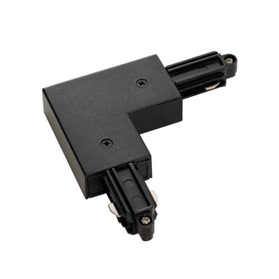 SLV 1-faseL-Connector 1 hoekverbinder aarde buiten zwart - 143050
