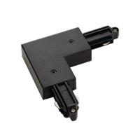 SLV 1-faseL-Connector 1 hoekverbinder aarde buiten zwart - 143050