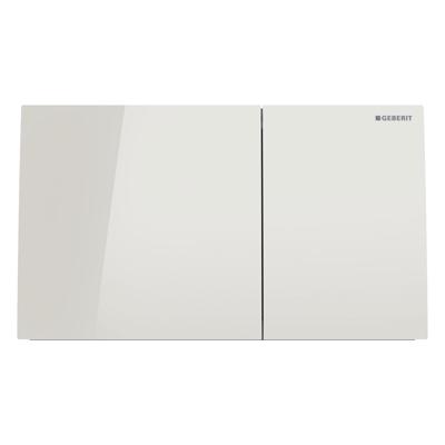 Geberit Drukplaat Sigma 70 Frontbediening 2-toets Glas Zandgrijs