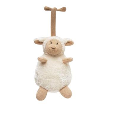 Happy Horse muziek knuffel schaap - 17 cm - pluche - kraamcadeau - muziekdoos