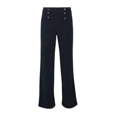 Cassis high waist wide leg pantalon marine Cassis high waist wide leg pantalon marine