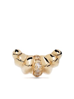 Lizzie Mandler Fine Jewelry puce d'oreille en or 18ct pavée de diamants