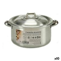Kookpot met Deksel Kinvara 100003 100003 Zilverkleurig 1,5 L 18 x 10 x 23,5 cm 23,5 x 10 x 18 cm (10 Stuks)