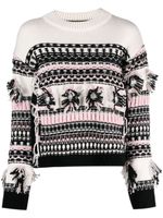 Ports 1961 pull en maille intarsia - Noir - thumbnail