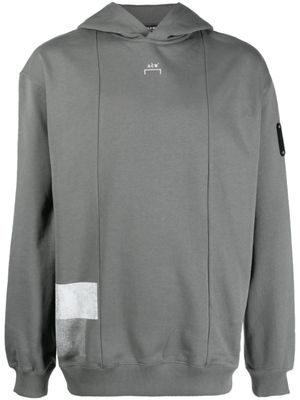 A-COLD-WALL* hoodie en coton Brutalist à empiècements - Vert