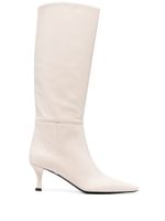 Proenza Schouler bottes en cuir à bout carré - Blanc