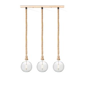 Home sweet home hanglamp Leonardo 3L Globe groot - helder