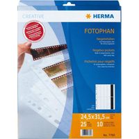 Negatiefhoezen helder, transparant, voor 10 x 4 negatieven, 25 st. Negatiefhoezen helder, transparant, voor 10 x 4 negatieven, 25 st.