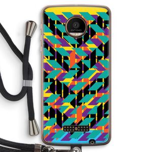 Skew Bee 1: Motorola Moto Z Force Transparant Hoesje met koord