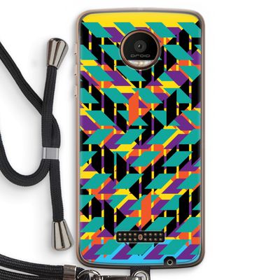 Skew Bee 1: Motorola Moto Z Force Transparant Hoesje met koord