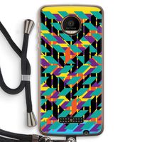 Skew Bee 1: Motorola Moto Z Force Transparant Hoesje met koord