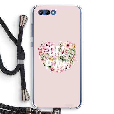 GRL PWR Flower: Honor 10 Transparant Hoesje met koord