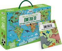 Dieren - puzzel 200 stukjes en boek (Paperback)