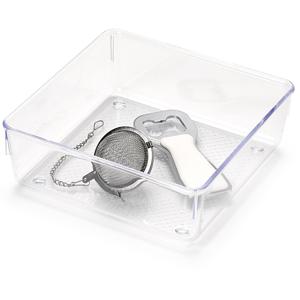 Lade organizer Skuff - transparant - kunststof - 15 x 15 x 5 cm - modulair - ladeverdeler