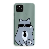 Cool cat: Google Pixel 5a 5G Transparant Hoesje