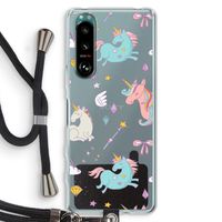 Fantasiewereld: Sony Xperia 5 III Transparant Hoesje met koord