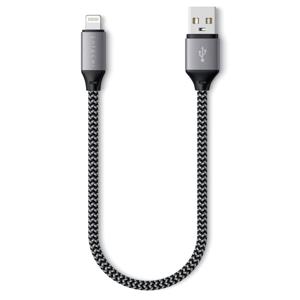 Satechi Apple iPad/iPhone/iPod Kabel [1x USB-A - 1x Lightning] 0.25 m Grijs, Zwart