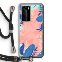 Tropisch: Huawei P40 Pro Transparant Hoesje met koord