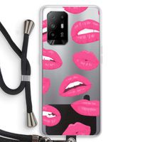 Bite my lip: Oppo A94 5G Transparant Hoesje met koord
