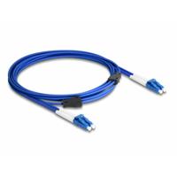 Delock 87921 Glasvezel Optische vezel Aansluitkabel 3 m Blauw [1x LC-stekker - 1x LC-stekker] 9/125 µ Singlemode OS2