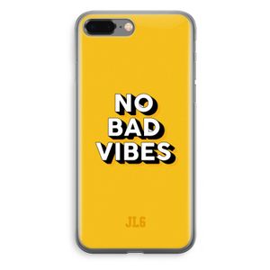 No Bad Vibes: iPhone 8 Plus Transparant Hoesje