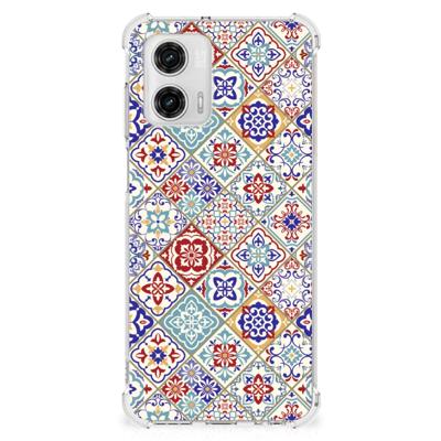 Motorola Moto G73 Anti-Shock Hoesje Tiles Color Motorola Moto G73 Anti-Shock Hoesje Tiles Color