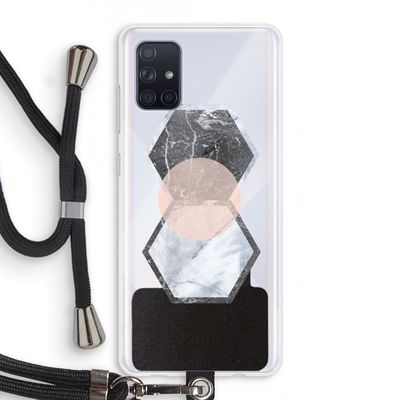 Creatieve toets: Samsung Galaxy A71 Transparant Hoesje met koord
