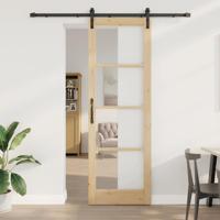 Schuifdeur ORKDAL Bruin 78 x 232 cm Massief grenenhout