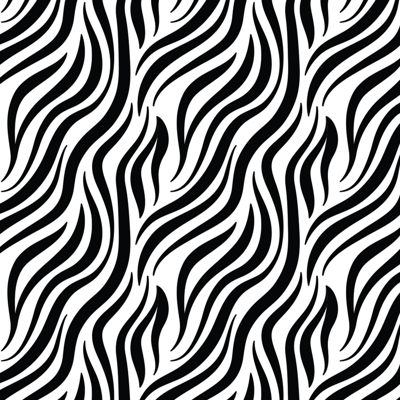 Zebrastreeppatroon Vinyl tapijt met dierenprint