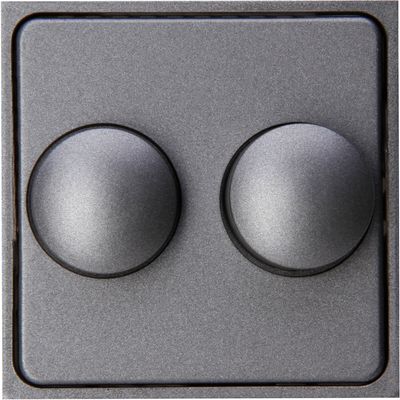 KOPP - Afdekplaat/Centraalplaat - Athenis HK07 - DUO Dimmer - Mat Antraciet KOPP - Afdekplaat/Centraalplaat - Athenis HK07 - DUO Dimmer - Mat Antraciet
