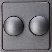 KOPP - Afdekplaat/Centraalplaat - Athenis HK07 - DUO Dimmer - Mat Antraciet - thumbnail
