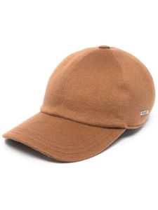 Zegna casquette en cachemire - Marron