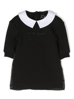 Karl Lagerfeld Kids robe à logo brodé - Noir