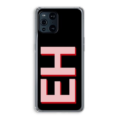 Monogram: Oppo Find X3 Transparant Hoesje