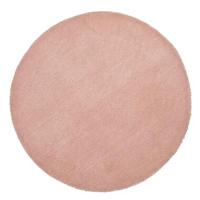 Vloerkleed Colours - roze - Ø68 cm - Leen Bakker - thumbnail