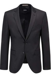 BOSS Extra Slim Fit Jas zwart, Effen