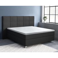 Primaviera Deluxe - Topper Hoeslaken Katoen-Satijn - Wit - 180 x 220