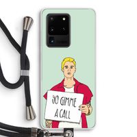 Gimme a call: Samsung Galaxy S20 Ultra Transparant Hoesje met koord
