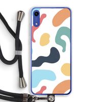 Memphis Shapes Blue: Honor Play 8A Transparant Hoesje met koord