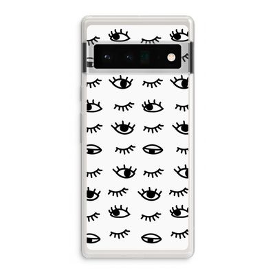 Eye pattern #2: Google Pixel 6 Pro Transparant Hoesje