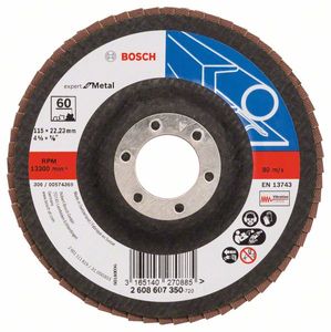 Bosch Accessoires 1 Lamellenschijf 115 X551, Expert for Metal recht, 60 - 2608607350