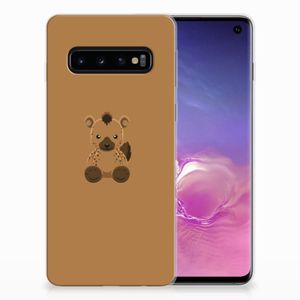 Samsung Galaxy S10 Telefoonhoesje met Naam Baby Hyena