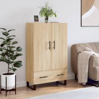 Hoge kast 69,5x31x115 cm bewerkt hout sonoma eikenkleurig