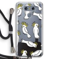 Papegaai: LG G6 Transparant Hoesje met koord