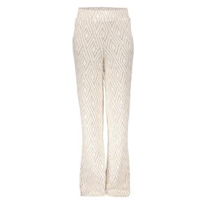 Geisha zomer broek meisjes - jacquard - zand / off wit